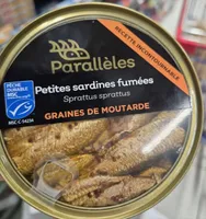 Petites sardines fumées Sprattus sprattus GRAINES DE MOUTARDE