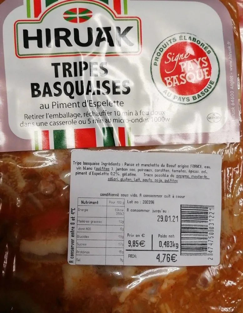 Tripes basquaises