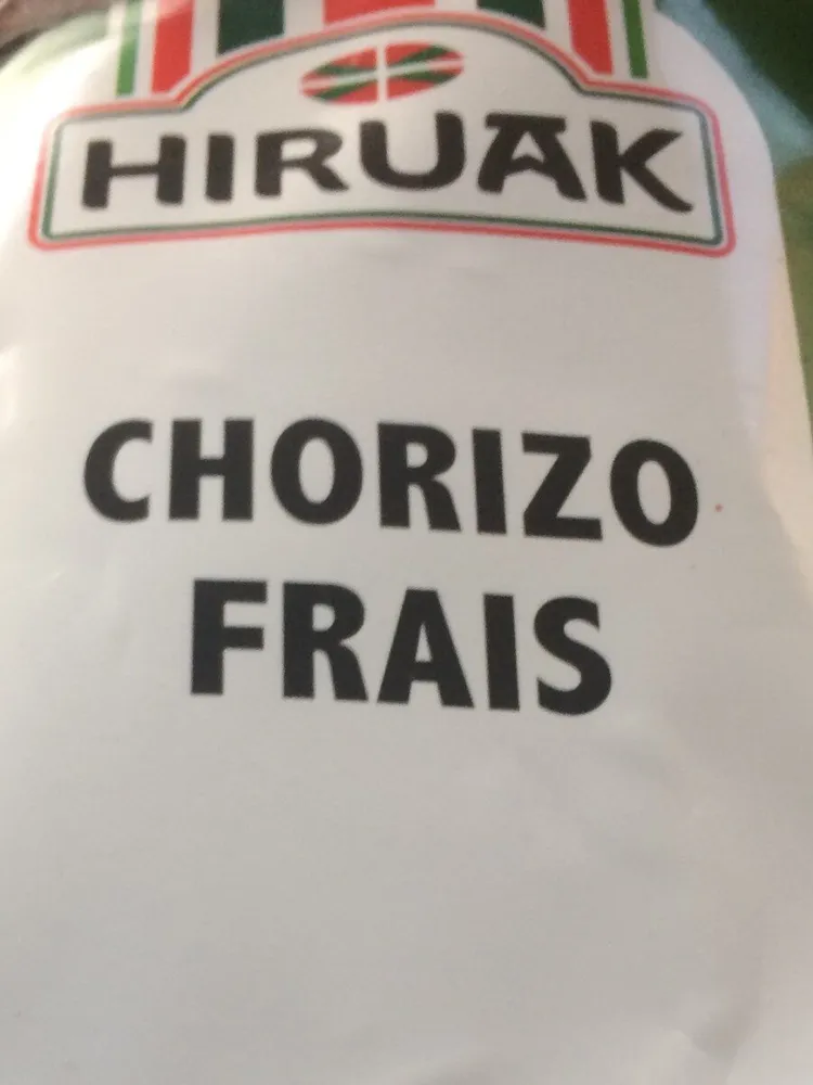 Chorizo frais