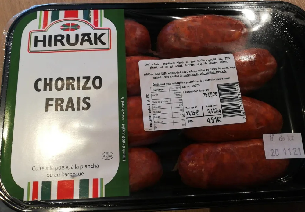 Chorizo frais