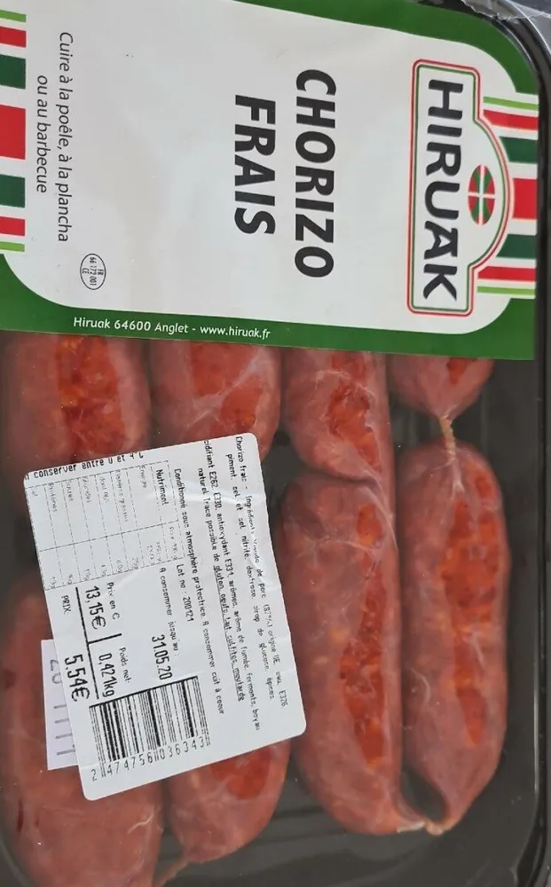 Chorizo frais