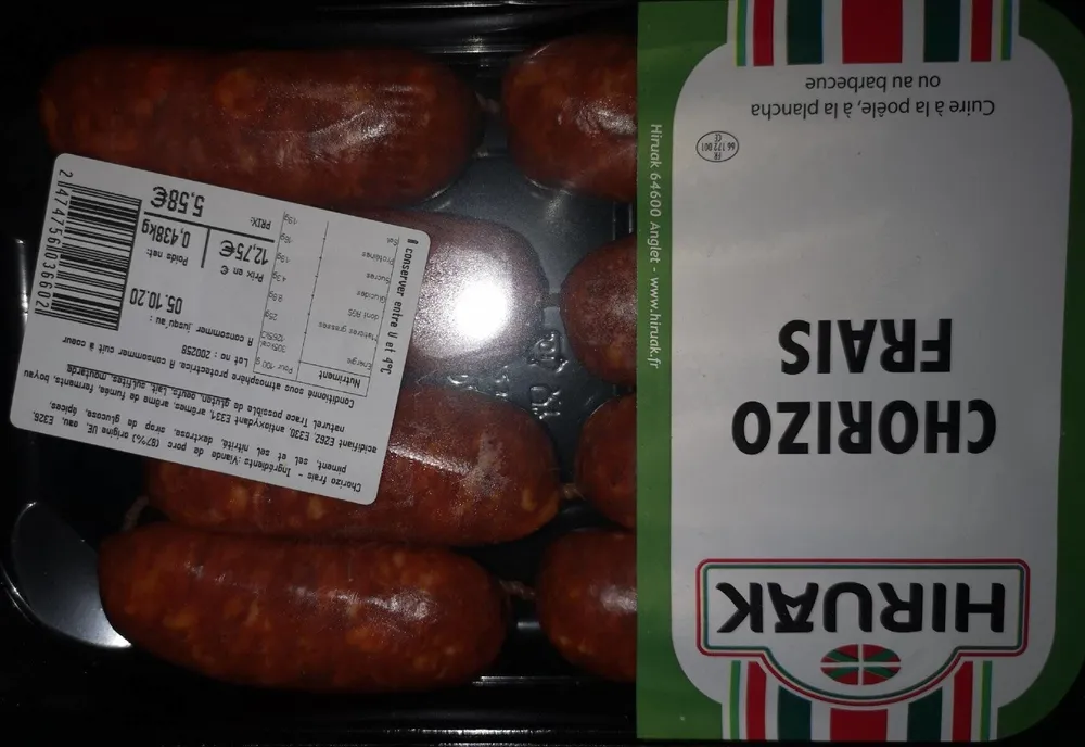 Chorizo frais