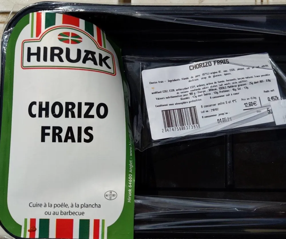 Chorizo frais