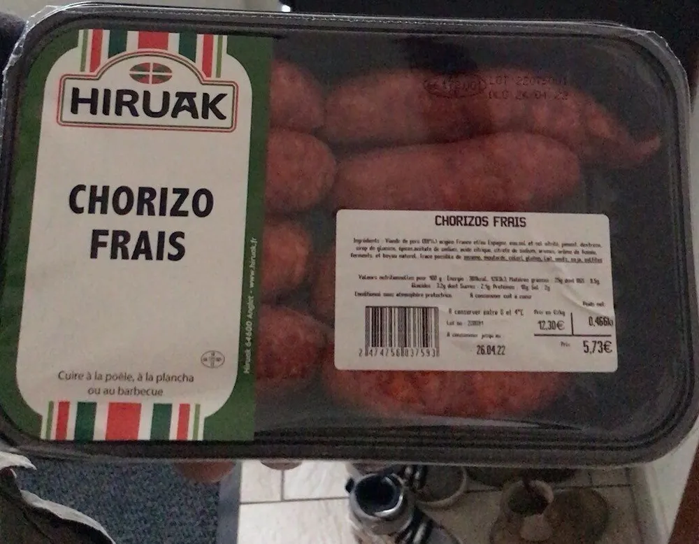 Chorizo frais