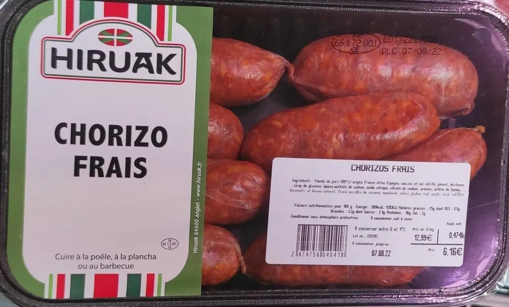 Chorizo frais
