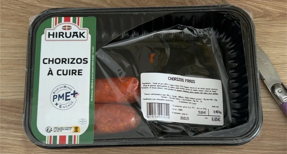 Chorizos a cuire