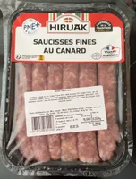 Saucisse fines au canard