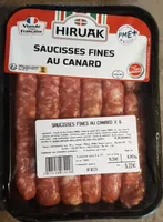 Saucisses fines au canard
