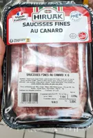 Saucisse fines au canard