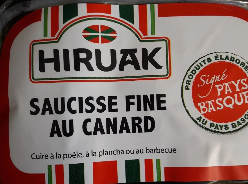 Saucisse fine au canard