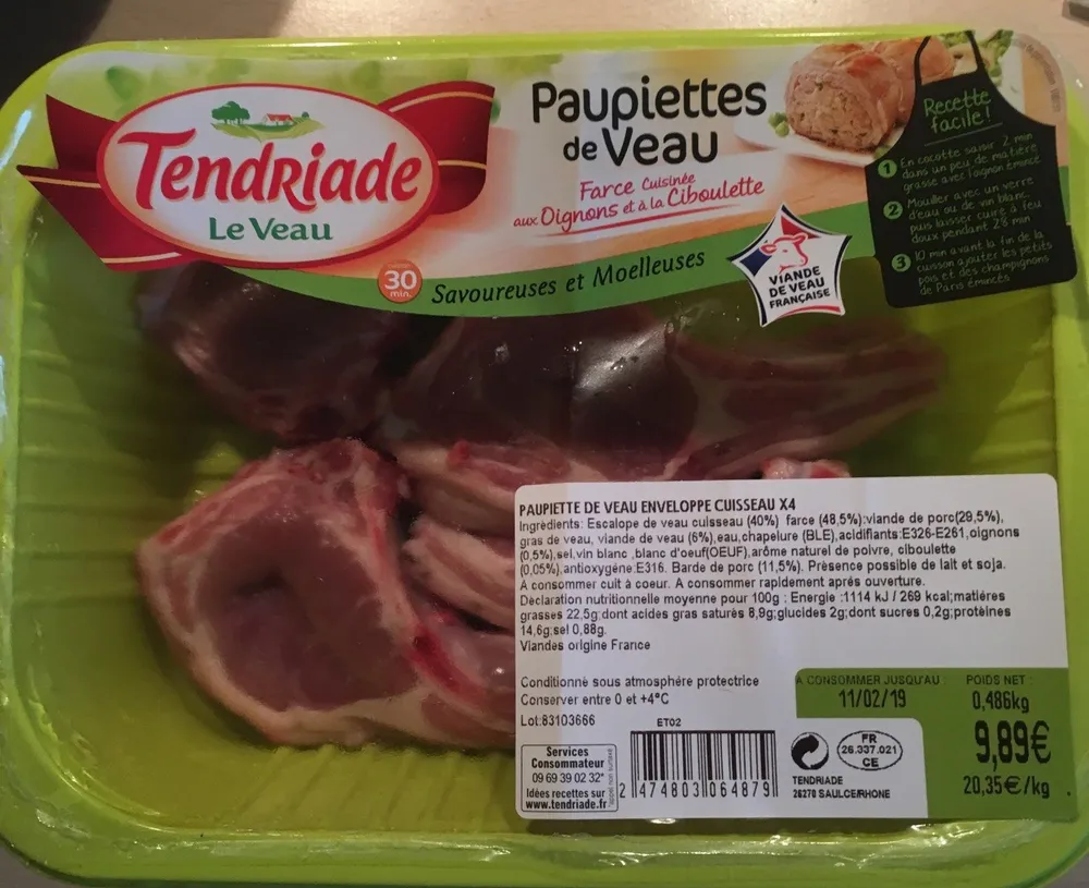 paupiettes de veau