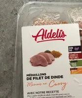 Médaillon de filet de dinde marinés  au curry