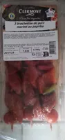 3 brochettes de porc mariné au paprika