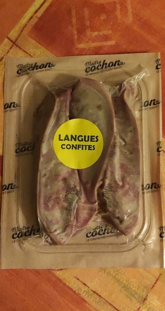 Langues de porc confites