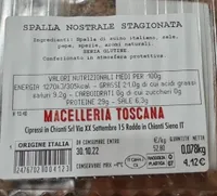 Spalla nostrane stagionata
