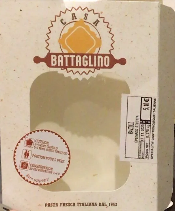 Ravioli épinard ricotta