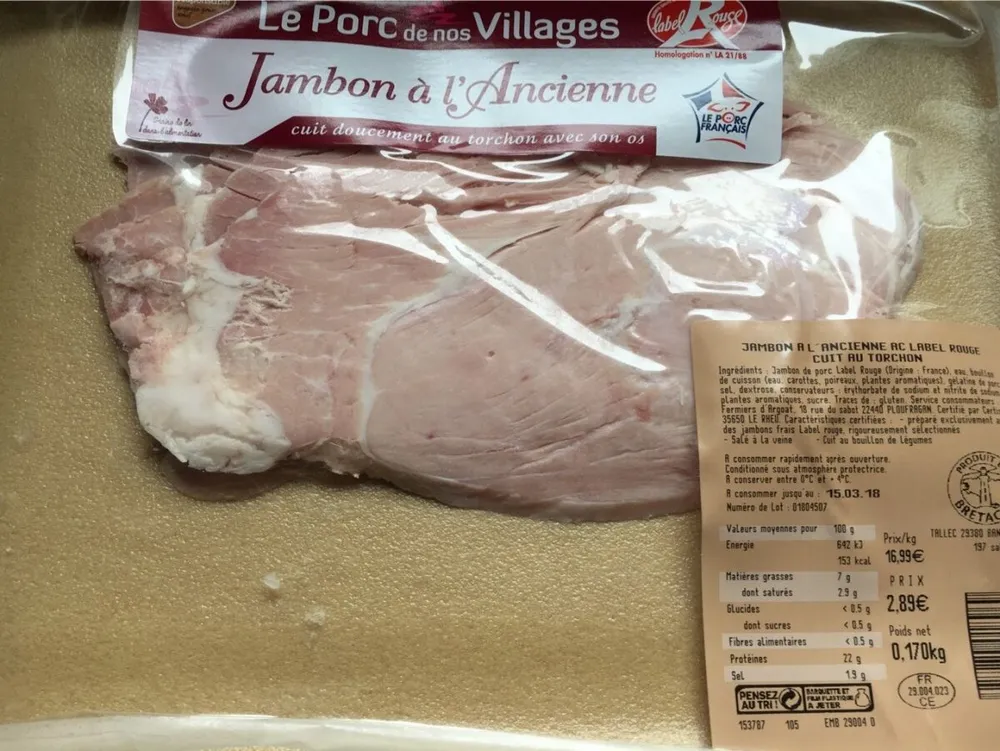 Jambon a l’ancienne label rouge