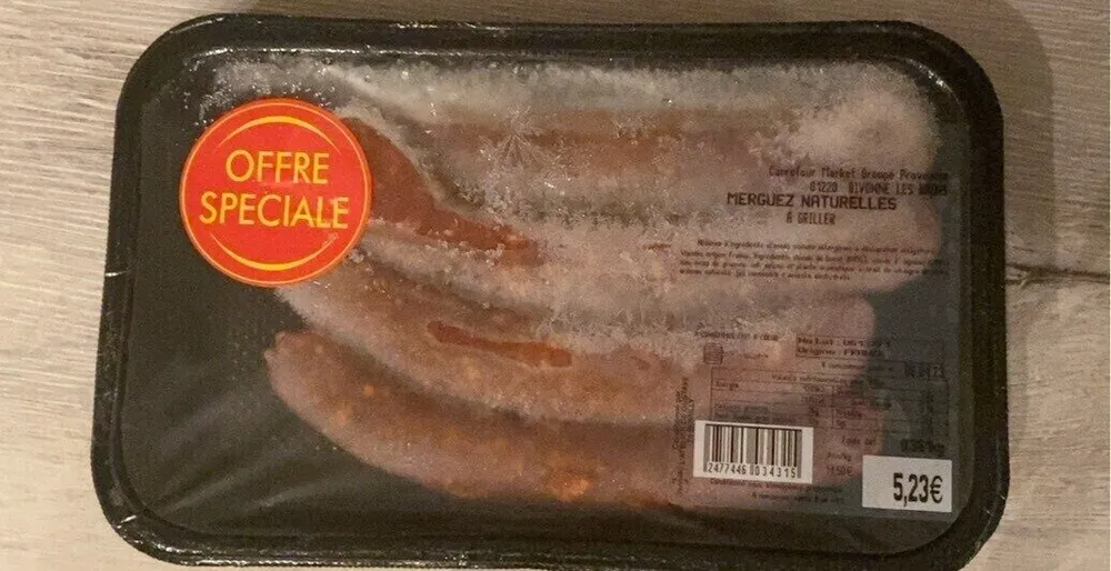 Merguez naturelles