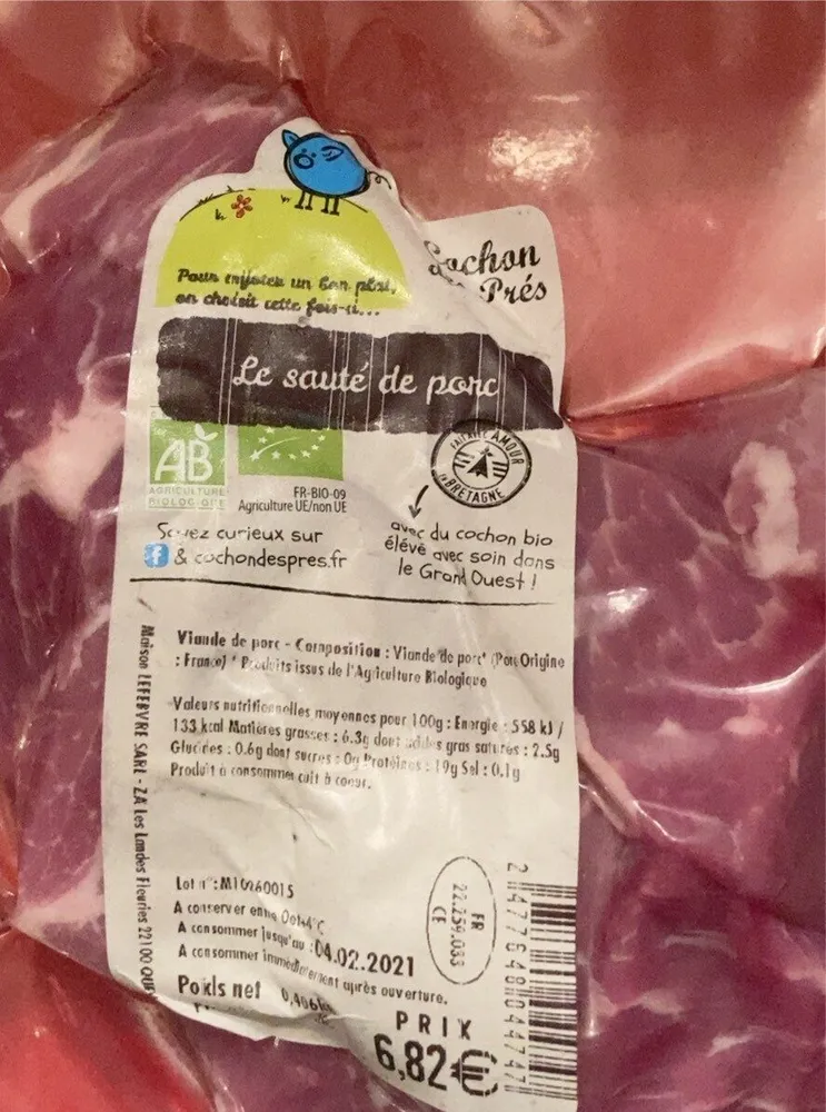 Sauté de porc