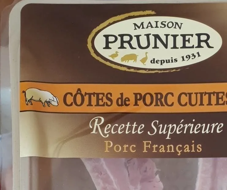 Côtes de porc cuites