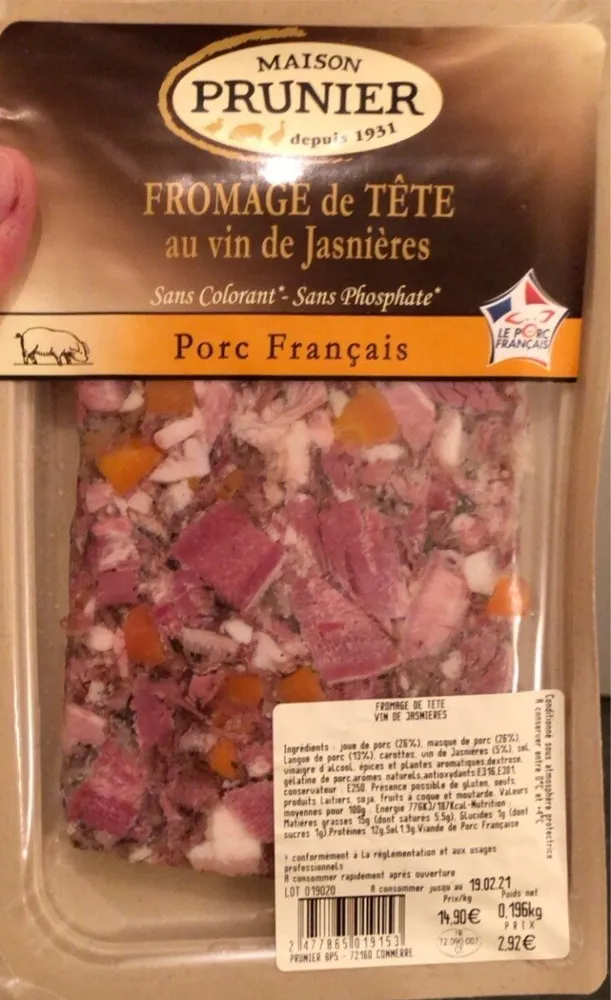 Fromage de Tête au vin de Jasnières