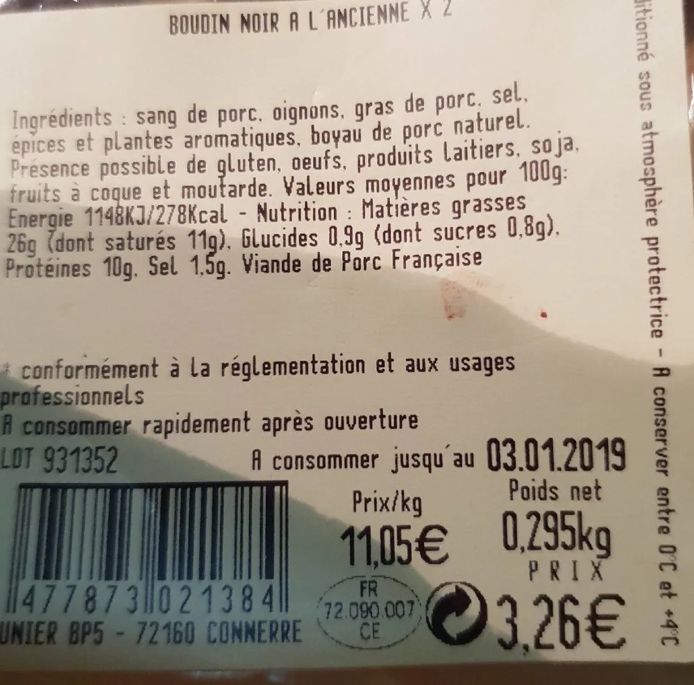 Boudin noir