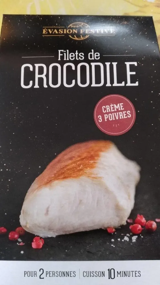 Évasion festive . Filets de crocodile ,