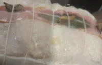 Demi chapon farce champignons