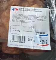 Cubes de filets de poulet