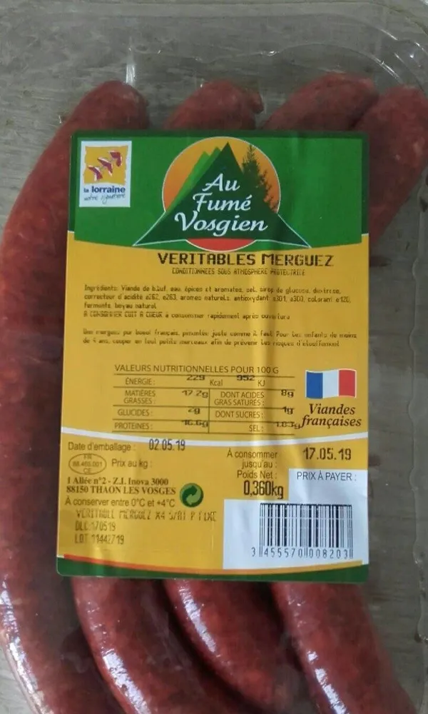 Véritables merguez