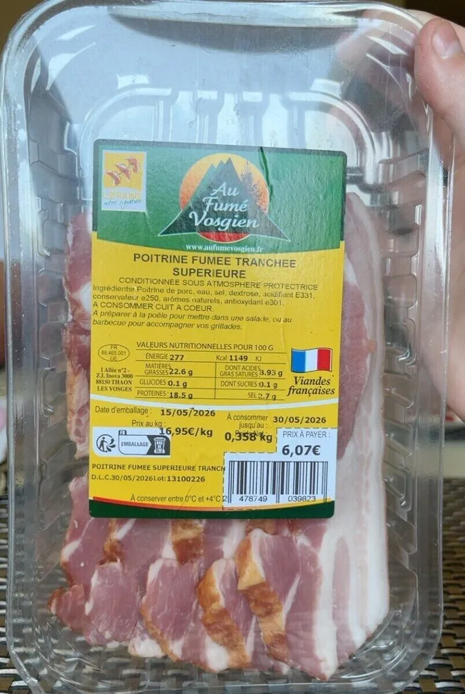 Poitrine fumee