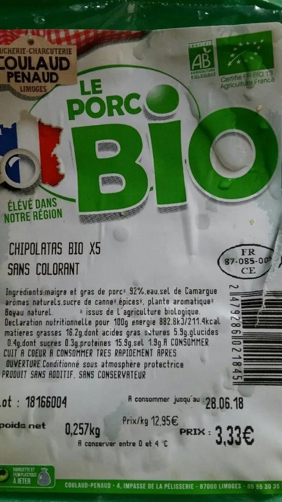 Chipolatas bios