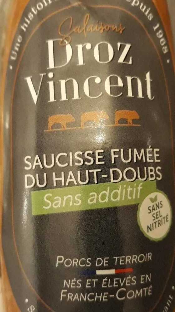 Saucisse fumée du Haut-Doubs