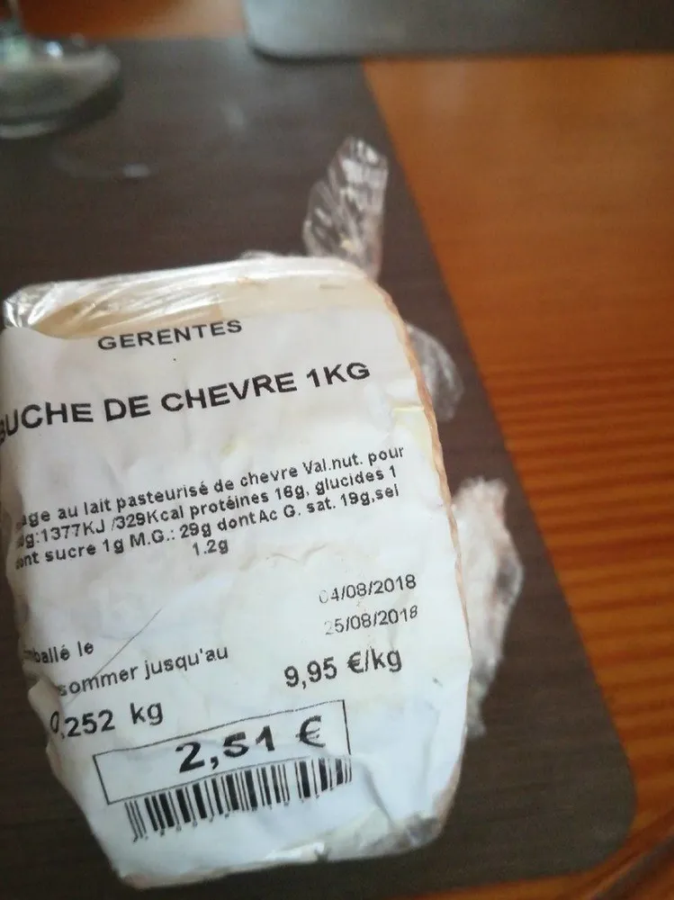 Bûche de chèvre