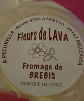 Fromage de brebis Fleur de lava Corse