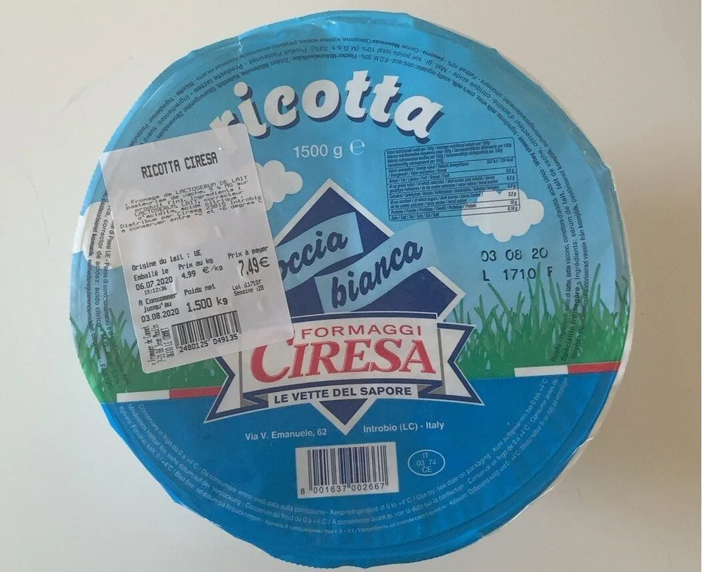 ricotta ciresa