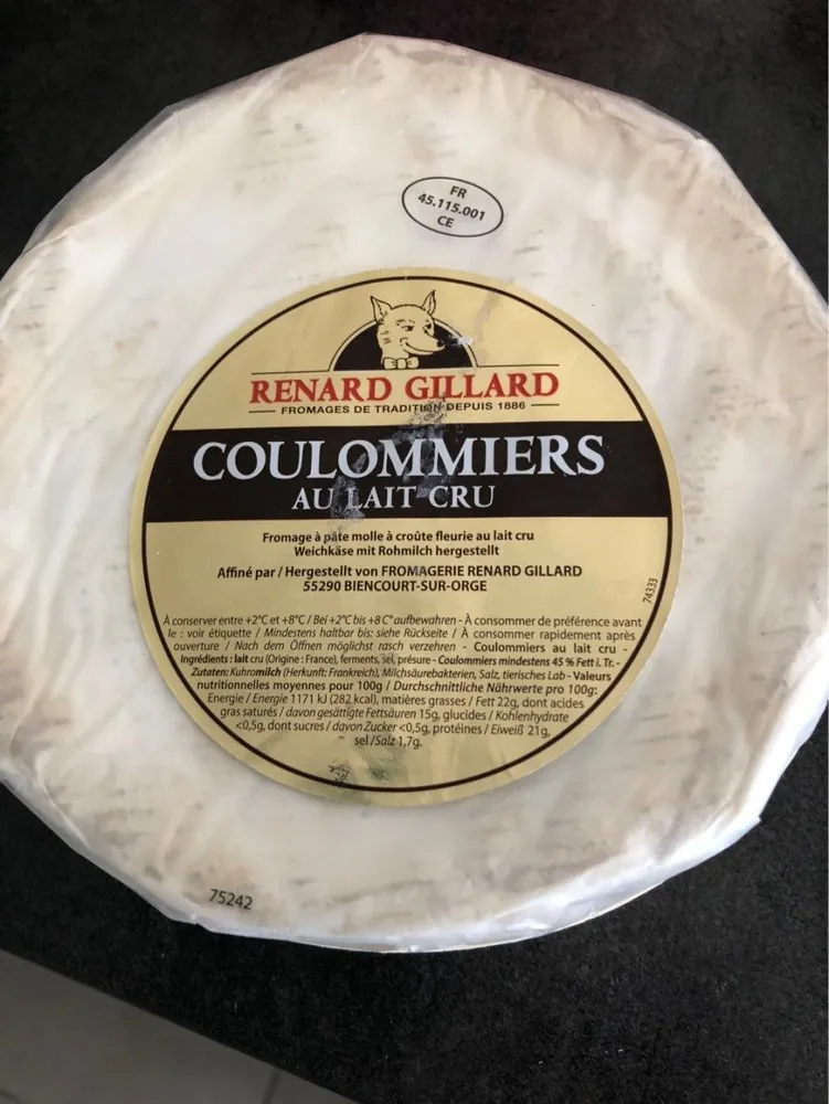 Coulommiers au lait cru