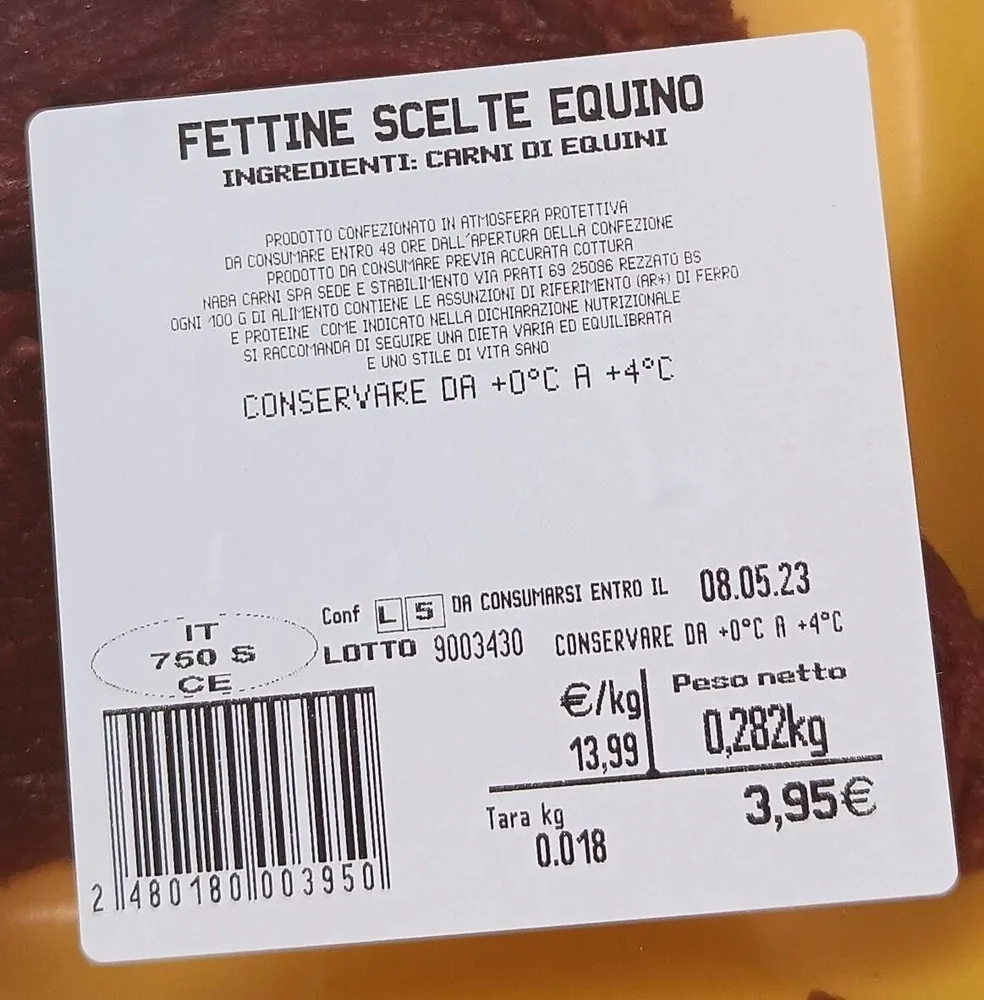 Fettine scelte equino