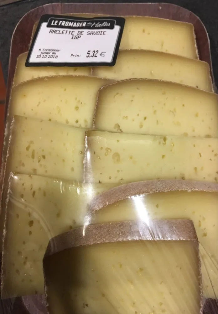 Raclette de savoie IGP