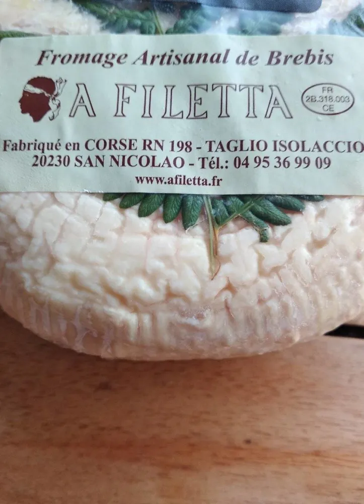 Fromage brebis Corse fougère