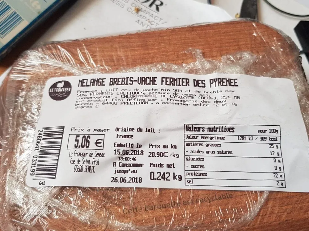 Mélange brebis_vache fermier des pyrenees