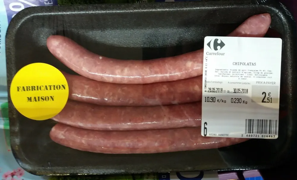 Chipolatas (fabrication maison)