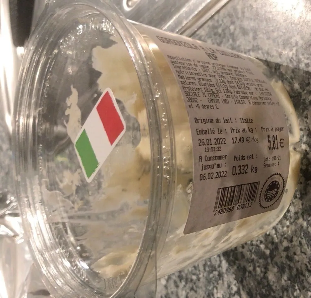 Gorgonzola a la cuillère Aop