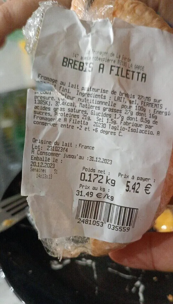 Brebis a filetta