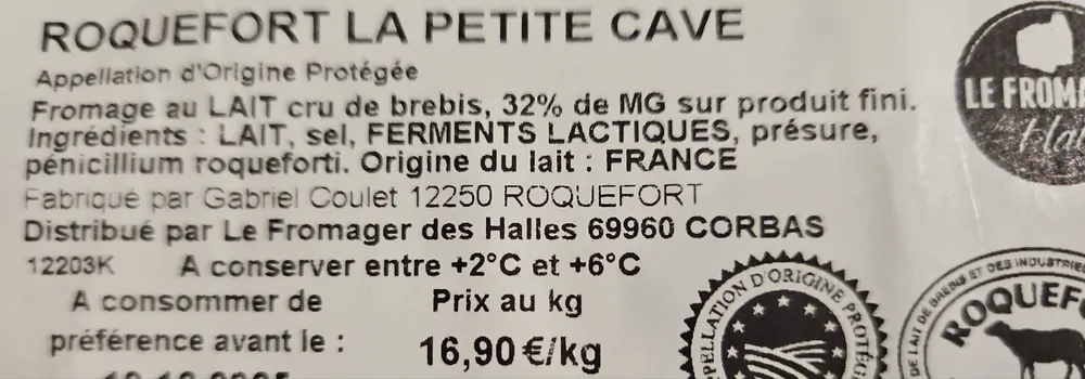 Roquefort la petite cave