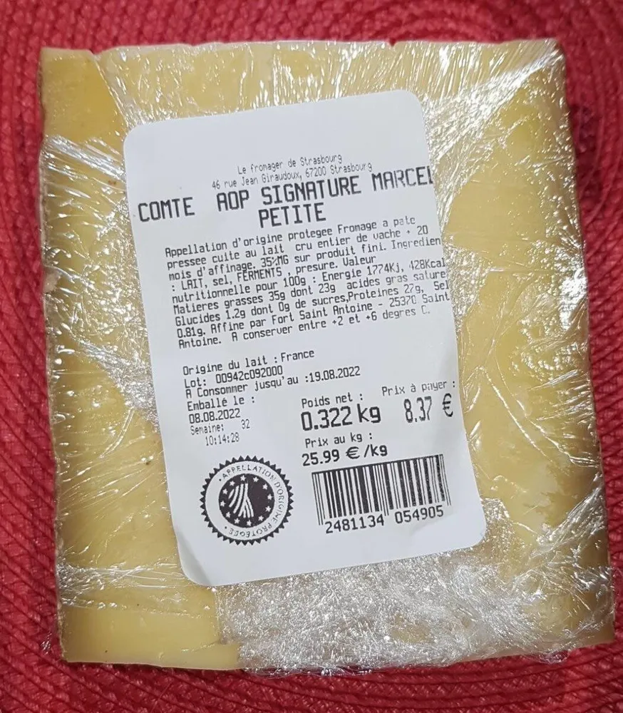 Comte AOP signature Marcel Petite