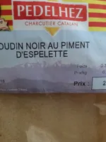 Boudin noir au piment d'Espelette