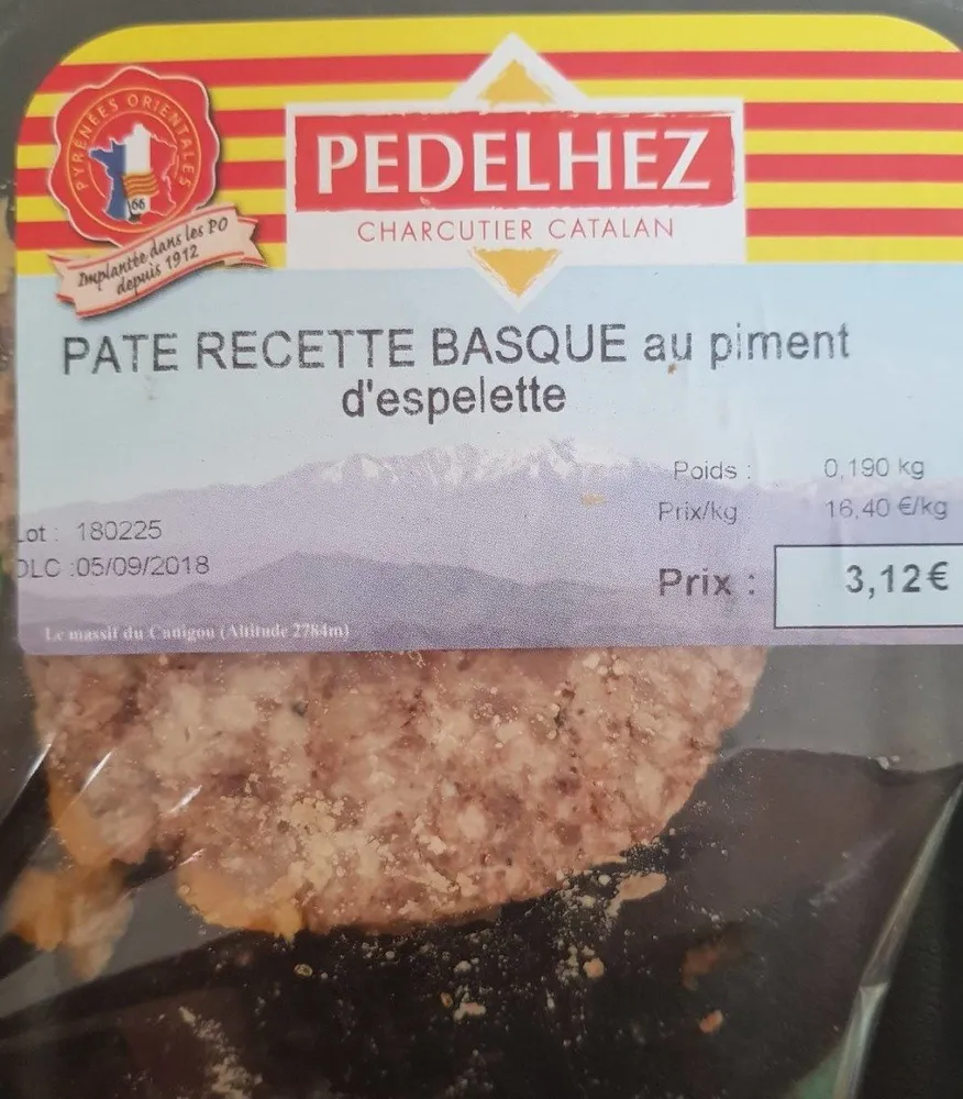 Pâté recette basque au piment d'espelette
