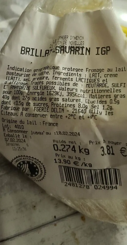 BRILLAT-SAVARIN IGP