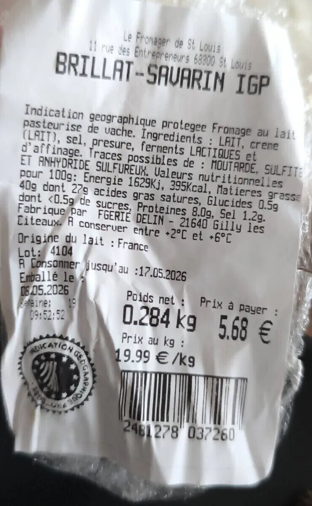 Brillat-Savarin igp